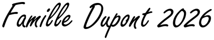 Exemple d'écriture en Freestyle Script