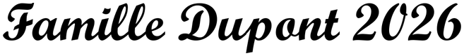 Exemple d'écriture en Script MT Bold